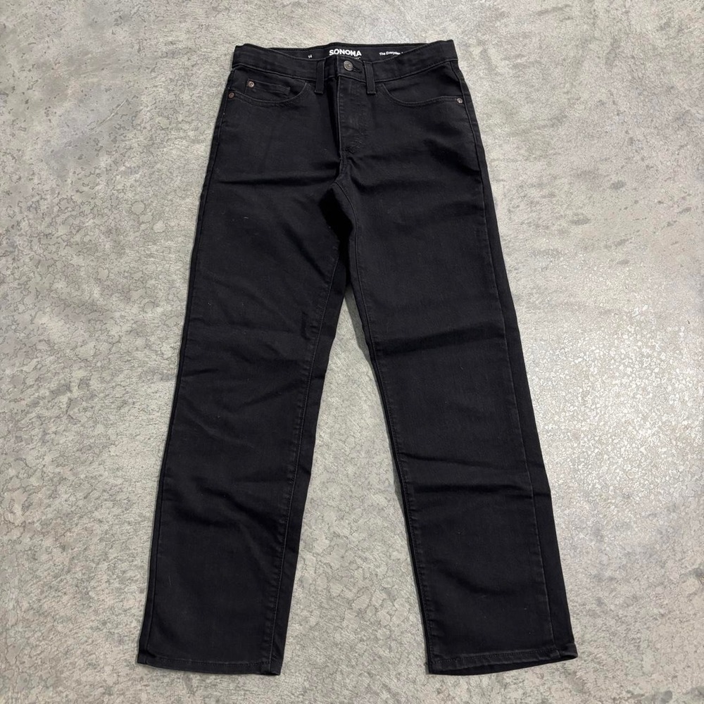 Sonoma Goods for Life Straight Leg Black Jeans Size 14